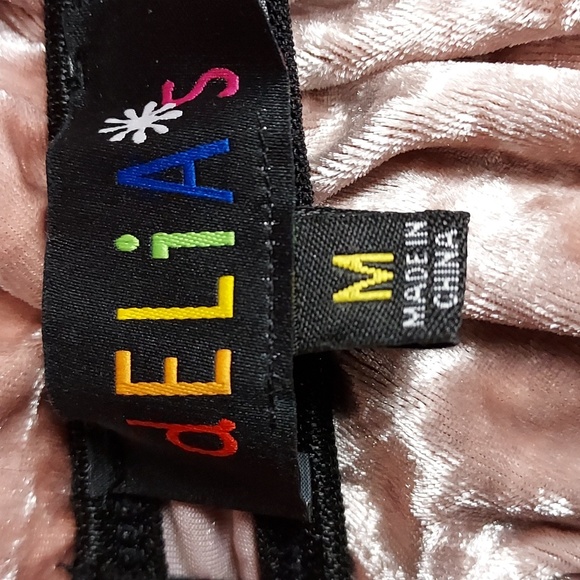 Dolls Kill dELiA*s Pink Crushed Velvet Black Lace Babydoll Mini Dress Size M - Picture 7 of 8